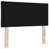 vidaXL LED Headboard with Headboard Black 100 cm Faux Leather