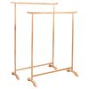 vidaXL Clothes Racks 2 pcs Solid Oak Wood