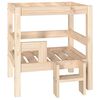 vidaXL Dog Bed 55,5x53,5x60 cm Solid Wood Pine