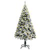 vidaXL Artificial Christmas Tree | Green | PVC | 240 cm tall, 150 cm wide