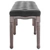 vidaXL Bench Linen Solid Wood 150x40x48 cm Dark Grey