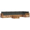 vidaXL Outdoor Sofa Set 7 pcs Natural and Anthracite