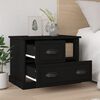 vidaXL Bedside Cabinet Black 60x39x45 cm