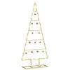 vidaXL Metal Christmas Tree for Decoration Black 90 cm