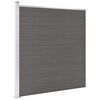 vidaXL Garden Fence WPC 175x186 cm Grey