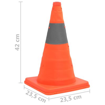 vidaXL Pop-up Traffic Cones 10 pcs 42 cm