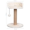 vidaXL Cat Tree with Scratching Post 49 cm Seagrass