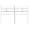 vidaXL Metal Replace Headboard White 135 cm