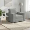 vidaXL Sofa Chair Light Grey 100x78x84 cm Velvet