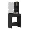 vidaXL Dressing Table Black Oak 60 x 40 x 140 cm Engineered Wood