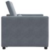 vidaXL Pull out Sofa Bed Single Dark grey 90 x 165 x 87 cm Velvet