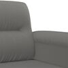 vidaXL 2 Piece Sofa Set with Cushions Dark Grey Microfibre Fabric