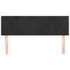 vidaXL Headboards Black 144x5x78/88 cm Velvet