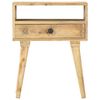 vidaXL Bedside Cabinet 40x35x50 cm Solid Mango Wood