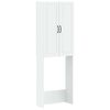 vidaXL Toilet Cabinet UTRECHT White 66 x 25.5 x 190 cm Engineered Wood