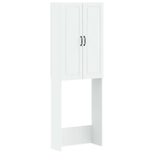 vidaXL Toilet Cabinet UTRECHT White 66 x 25.5 x 190 cm Engineered Wood