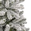 vidaXL Artificial Hinged Christmas Tree with Flocked Snow 210 cm