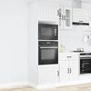 vidaXL Oven Cabinets 2 pcs Lucca White Engineered Wood