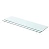 vidaXL Glass Panel | Set of 2 | Clear | Tempered Glass | 80x20 cm | Durable