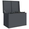 vidaXL Outdoor Storage Box Anthracite 80 x 50.5 x 50 cm Steel