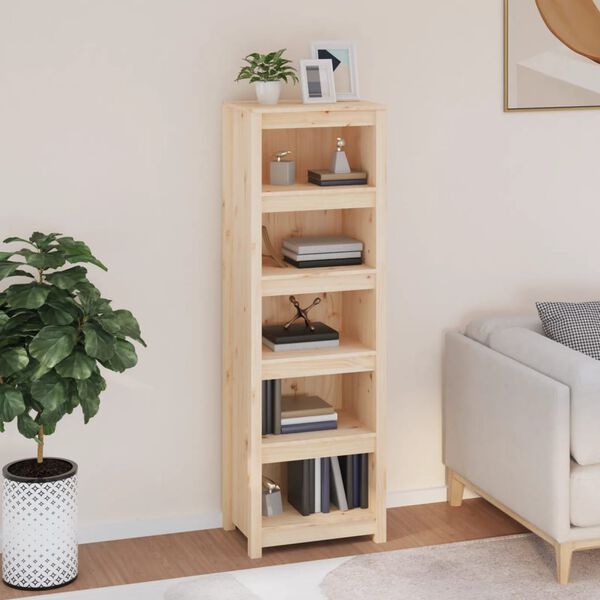 vidaXL Book Cabinet 50x35x154 cm Solid Wood Pine