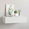 vidaXL Wall-mounted Drawer Shelf White 40x23.5x10 cm MDF