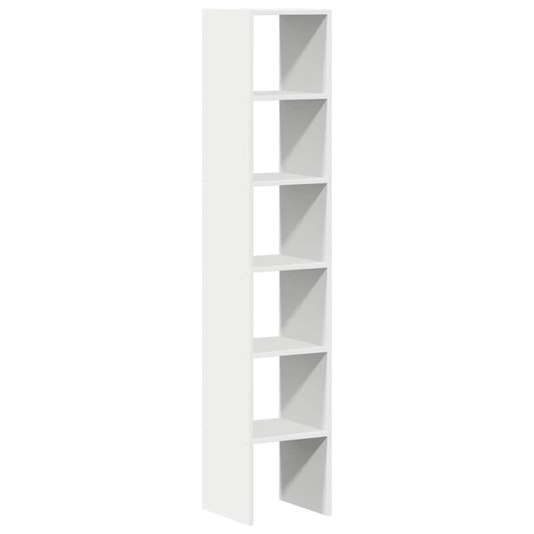 vidaXL Bookcases 2 pcs Stackable White 30x30x80 cm Engineered Wood