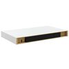 vidaXL Floating Wall Shelves 2 pcs High Gloss White 40x23x3.8 cm MDF