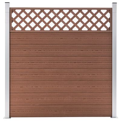 vidaXL Replacement Fence Boards WPC 7 pcs 170 cm Brown