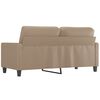 vidaXL 2-Seater Sofa Cappuccino 140 cm Faux Leather