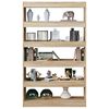 vidaXL Book Cabinet/Room Divider Sonoma Oak 100x30x166 cm