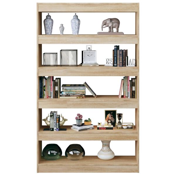 vidaXL Book Cabinet/Room Divider Sonoma Oak 100x30x166 cm