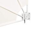vidaXL Collapsible Balcony Side Awning Cream 210x210 cm