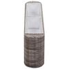 vidaXL Garden Raised Bed 120x24x40 cm Poly Rattan Grey