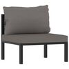 vidaXL 8 Piece Garden Lounge Set with Cushions Poly Rattan Anthracite