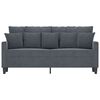vidaXL 2-Seater Sofa Dark Grey 140 cm Velvet