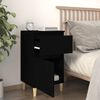 vidaXL Bedside Cabinets 2 pcs Black 40x35x70 cm