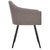 vidaXL Dining Chairs 2 pcs Taupe Fabric