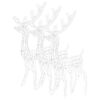vidaXL Acrylic Reindeer Christmas Decorations 3 pcs 120 cm Cold White