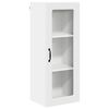 vidaXL Wall Glass Cabinet PORTO White 40 x 31 x 100 cm Engineered Wood