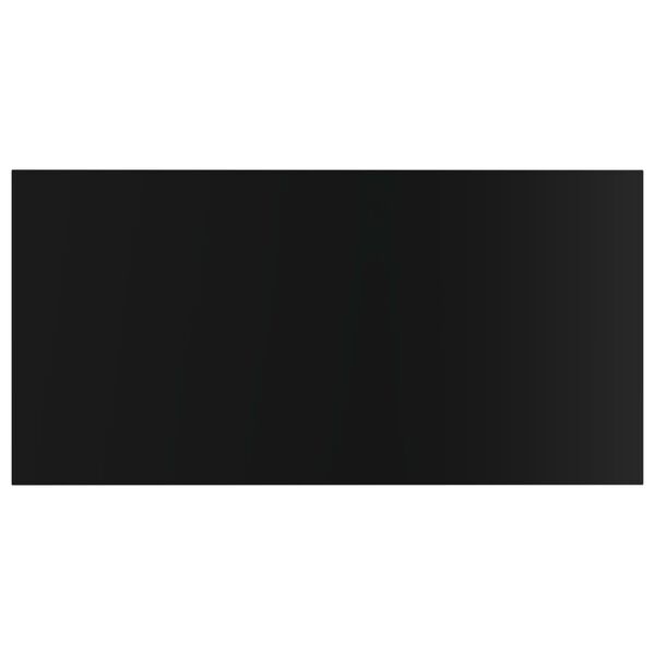 vidaXL Bookshelf Boards 8 pcs High Gloss Black 40x20x1.5 cm Engineered Wood