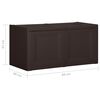 vidaXL Cushion Box Brown 86x40x42 cm