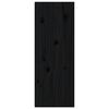 vidaXL Wall Cabinets 2 pcs Black 30x30x80 cm Solid Wood Pine