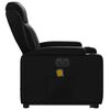 vidaXL Electric Stand up Massage Recliner Chair Black Faux Leather