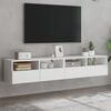vidaXL TV Wall Cabinets 2 pcs White 80x30x30 cm Engineered Wood