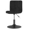 vidaXL Swivel Dining Chairs 2 pcs Black Velvet