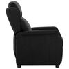 vidaXL Recliner Chair Black Fabric
