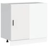 vidaXL Kitchen Base Cabinet Lyon White Engineered Wood