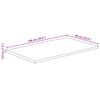 vidaXL Table Top 100x60x3.8 cm Rectangular Solid Wood Acacia Live Edge