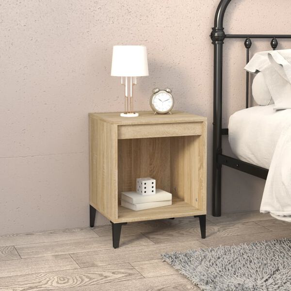 vidaXL Bedside Cabinet Sonoma Oak 40x35x50 cm